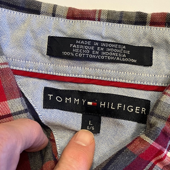 3 Tommy Hilfiger Vintage VTG Y2K 90s Shirts Men's L Button Down L/S - Picture 14 of 16